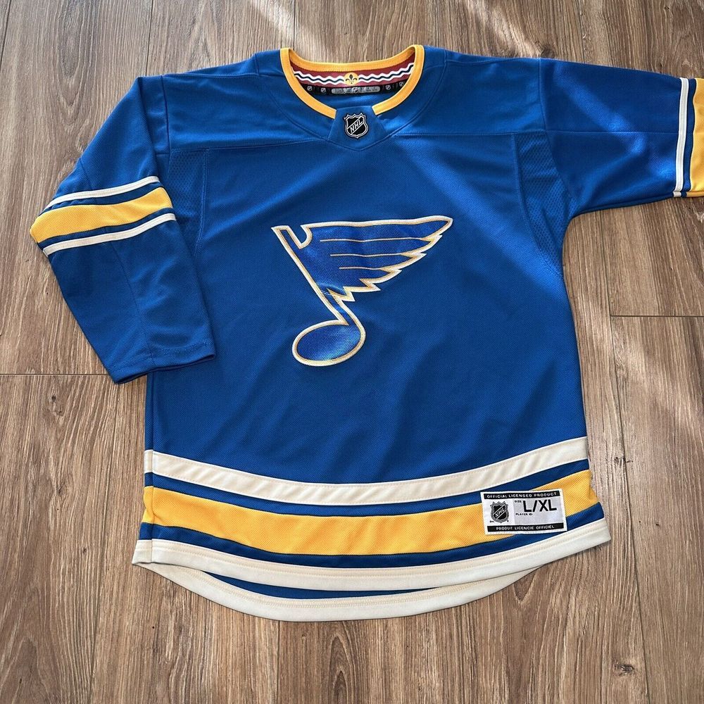 NHL Hockey St Louis Blues‎ Youth Size L/XL Blue/Yellow Jersey - Picture 2 of 11